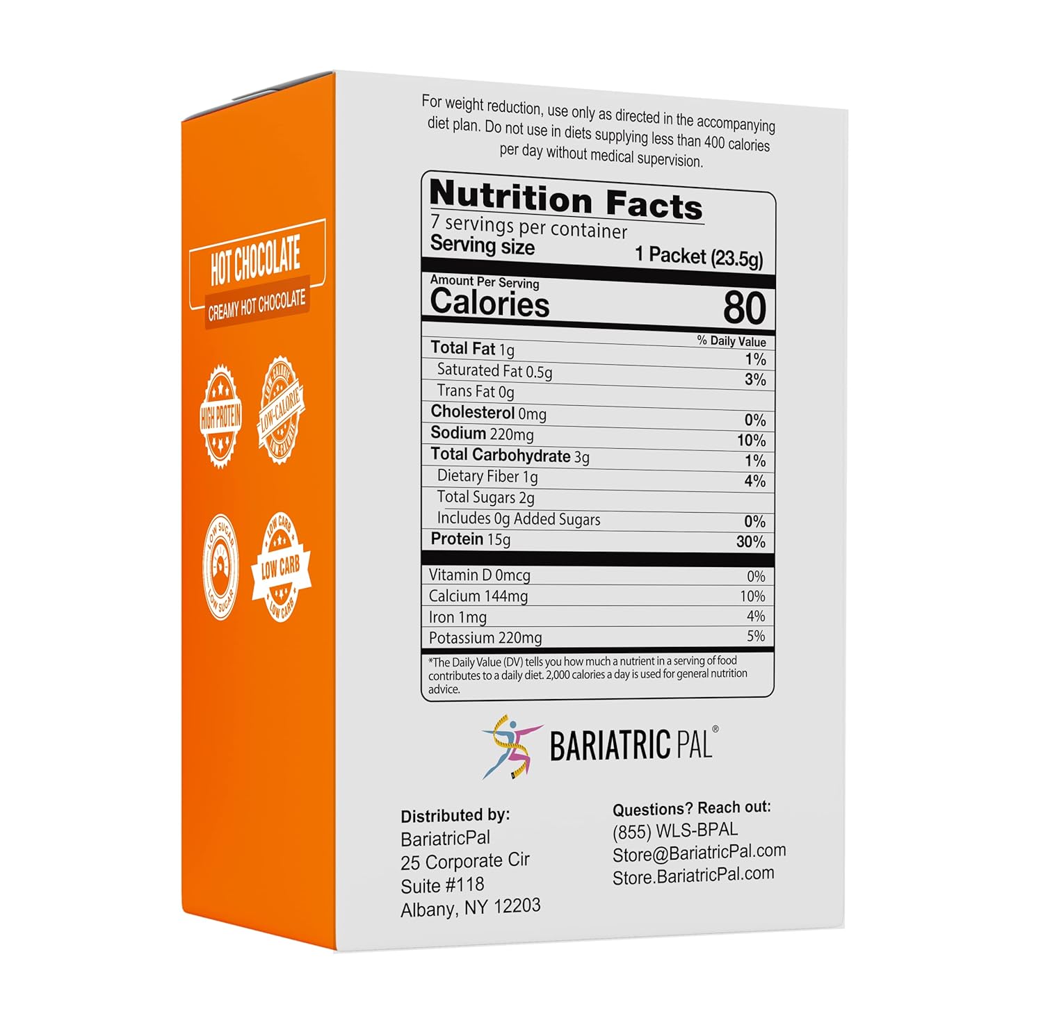 BariatricPal Hot Chocolate Protein Drink - Classic Hot Chocolate (3-Pack)