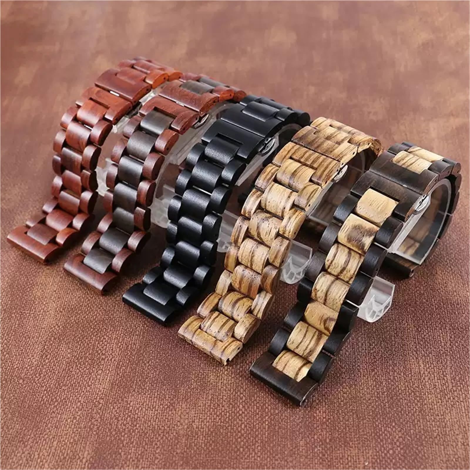 Bracelet de montre en bois à dégagement rapide, 20mm 22mm, classique, décontracté, sport, accessoires de remplacement