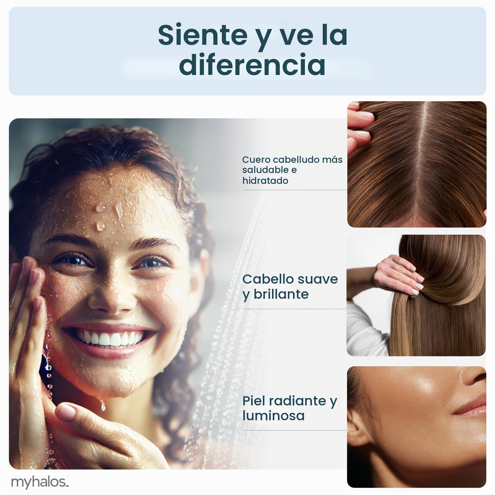 MyHalos Filtro de Repuesto para Cabezal de Ducha, Reduce Cloro y Cal | Filtro para Alcachofa de Ducha, Fácil Instalación, Reemplazo Sencillo, Duradero, Uso en Viajes y Casa