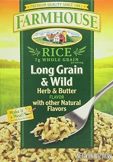 Farmhouse Long Grain Wild Rice, Herb and Butter, 4 Ounce (Pack of 6)