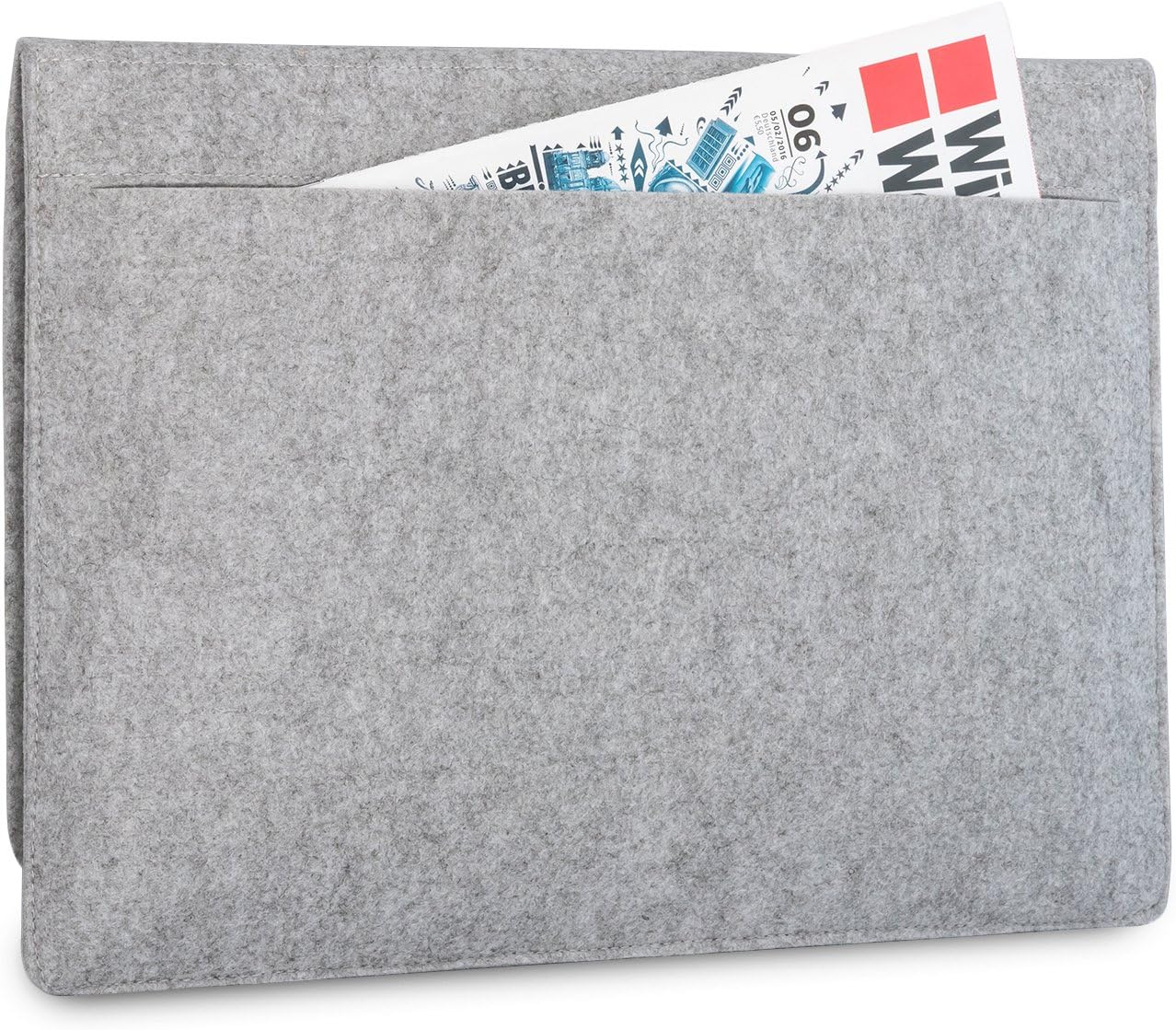 KANVASA Felt Laptop Sleeve 13-13.3 Inch Grey Notebook Case