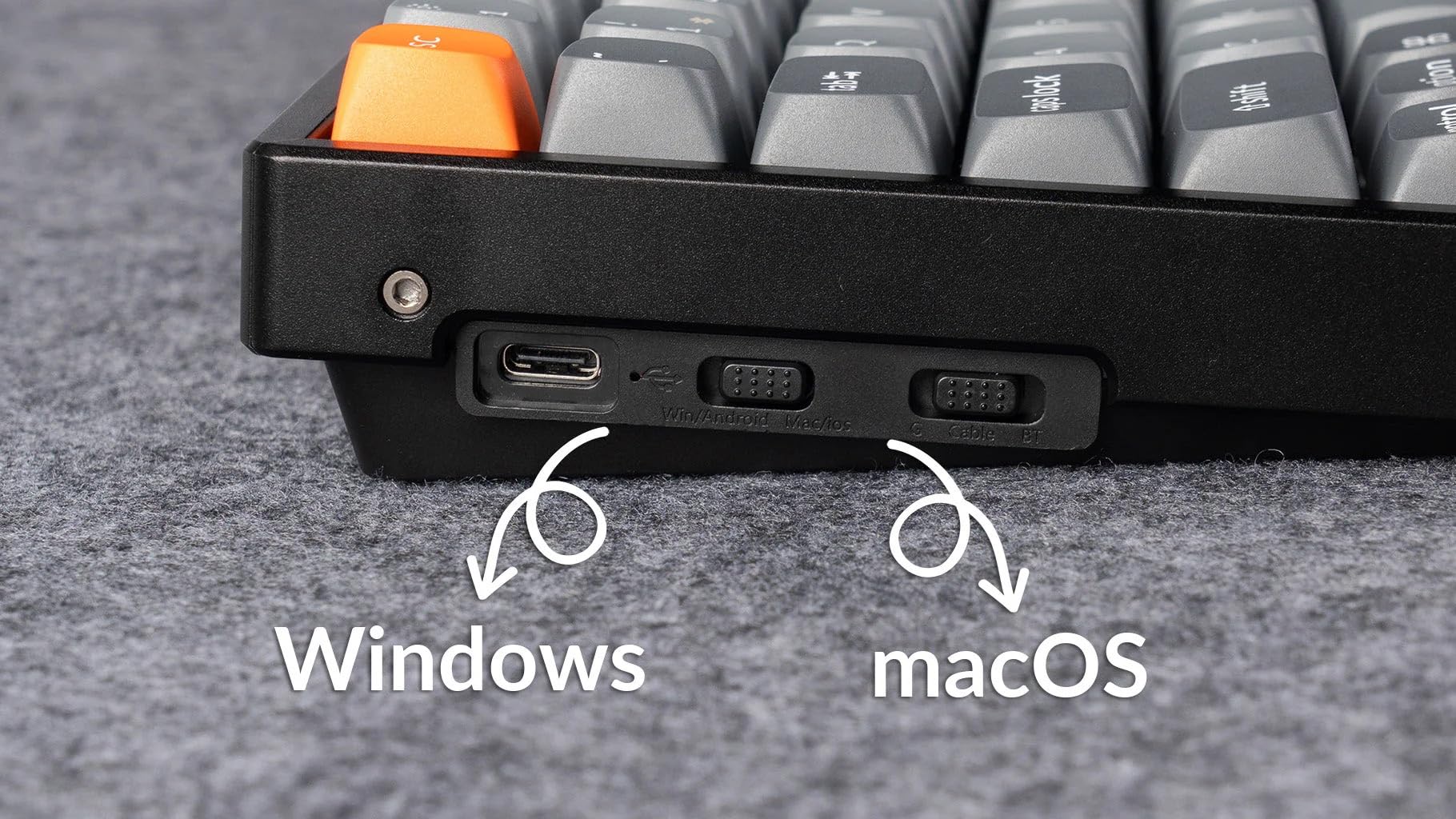 Keychron K2 MAX Tastiera meccanica wireless, 2,4 GHz/Bluetooth/USB-C, RGB, QMK/VIA, Telaio in Alluminio, Macro programmabili, PBT Keycaps, Per Mac Windows, Super Red Switch