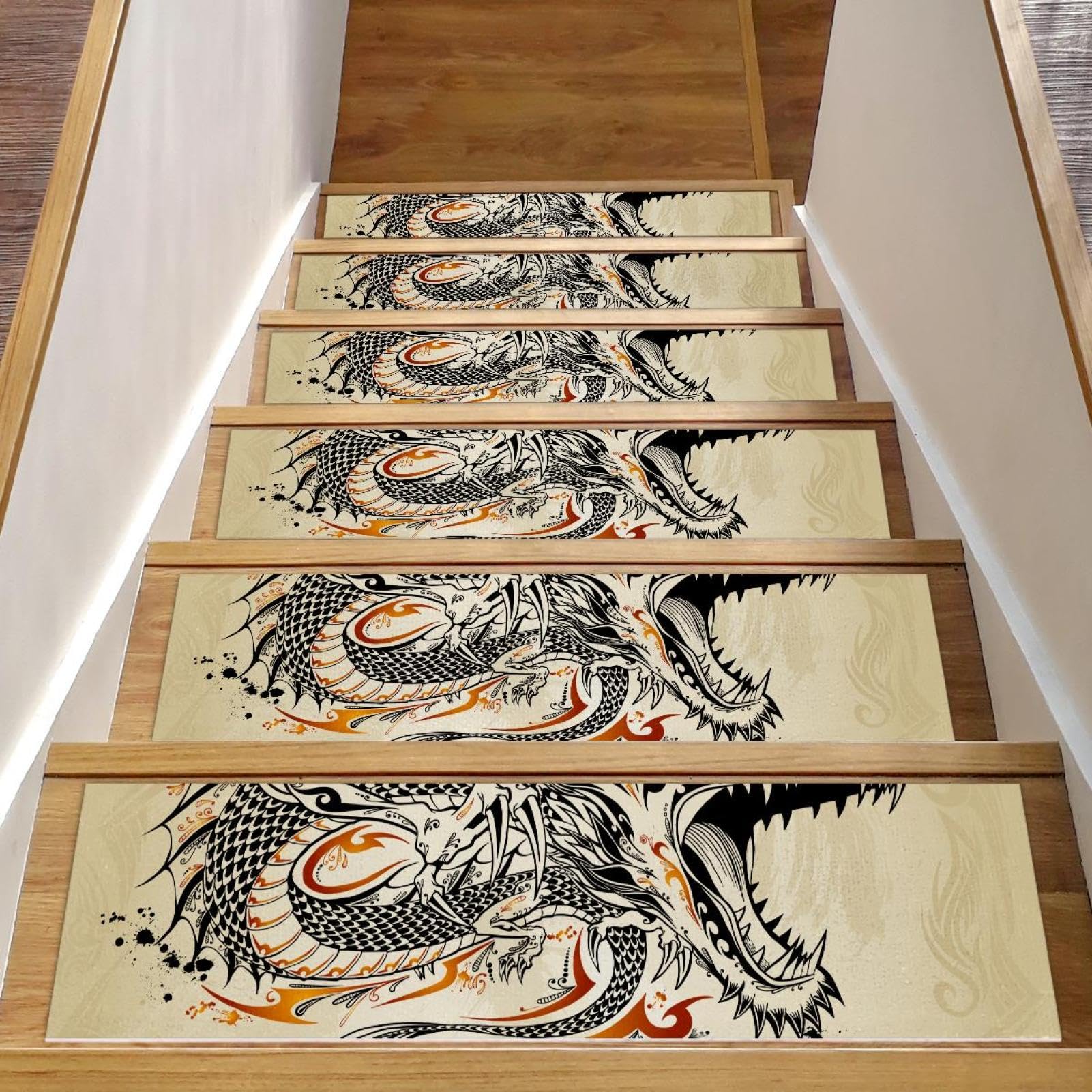 Tapis d'escalier pour protéger les chiens et enfants sur les marches en bois