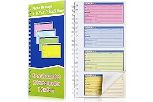 Sinmoe Carbonless Phone Call Log Book: Organize Your Calls