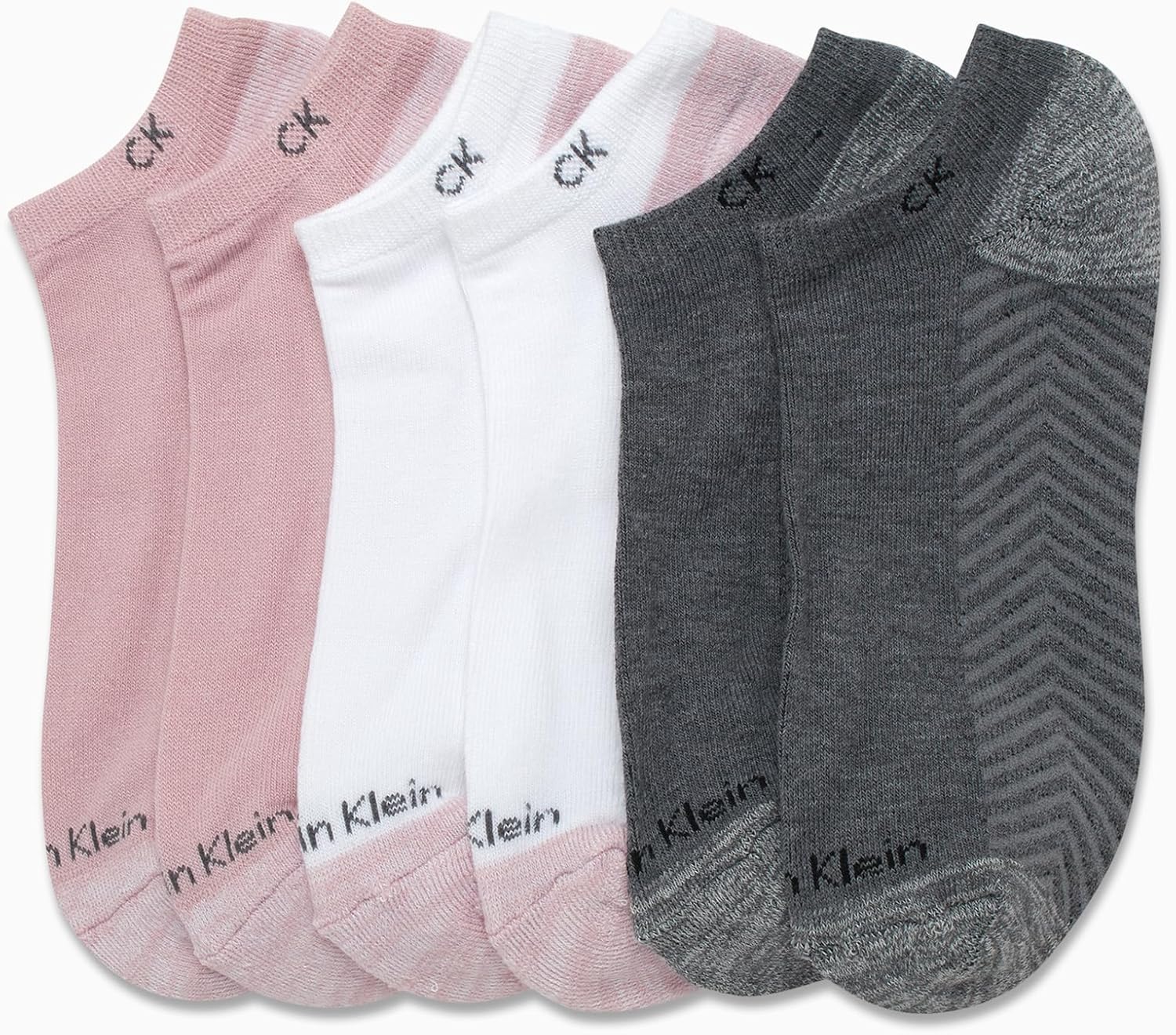 Calvin Klein Womens No Show Socks - 6 Pack Cushioned Athletic Performance Low Cut Running Socks for Women - Image 3