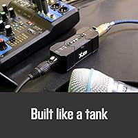 Vista 5 de Xvive Fuente de alimentación P1 Phantom para preamplificador de micrófono, micrófonos de condensador, micrófono de escopeta, con cable XLR