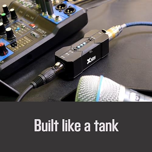 Miniatura 6 de Xvive Fuente de alimentación P1 Phantom para preamplificador de micrófono, micrófonos de condensador, micrófono de escopeta, con cable XLR