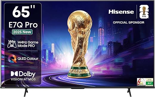 Hisense 164 cm (65 inches) E7Q PRO Series 4K Ultra HD Smart QLED TV 65E7Q PRO