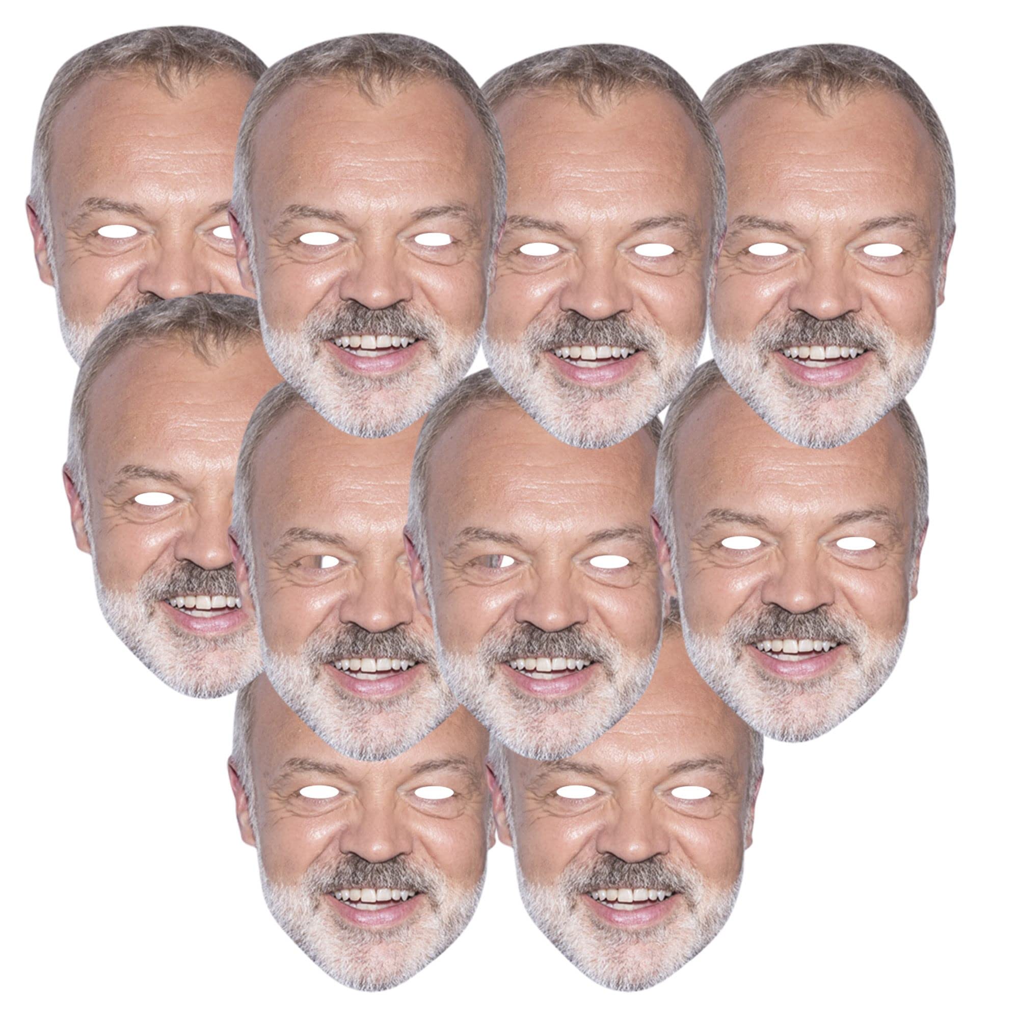 Printster Graham Norton Face Mask - Eurovision Party - Ready To Wear-5 Masks - Celebrity Mask