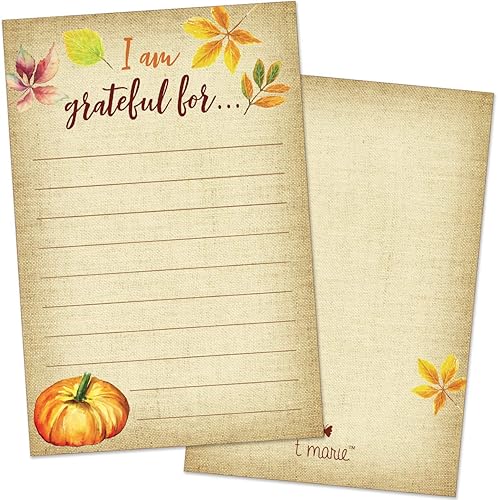 T MARIE 40 tarjetas de gratitud del juego de Acción de Gracias, tarjetas de nombre y tarjetas de lugar de mesa, actividad familiar para niños y