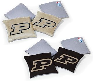 NCAA College Dual Sided Bean Bags by Wild Sports, 8 Count, Premium Toss Bags for Cornhole Set - Great for Tailgates, Outdoors, Backyard