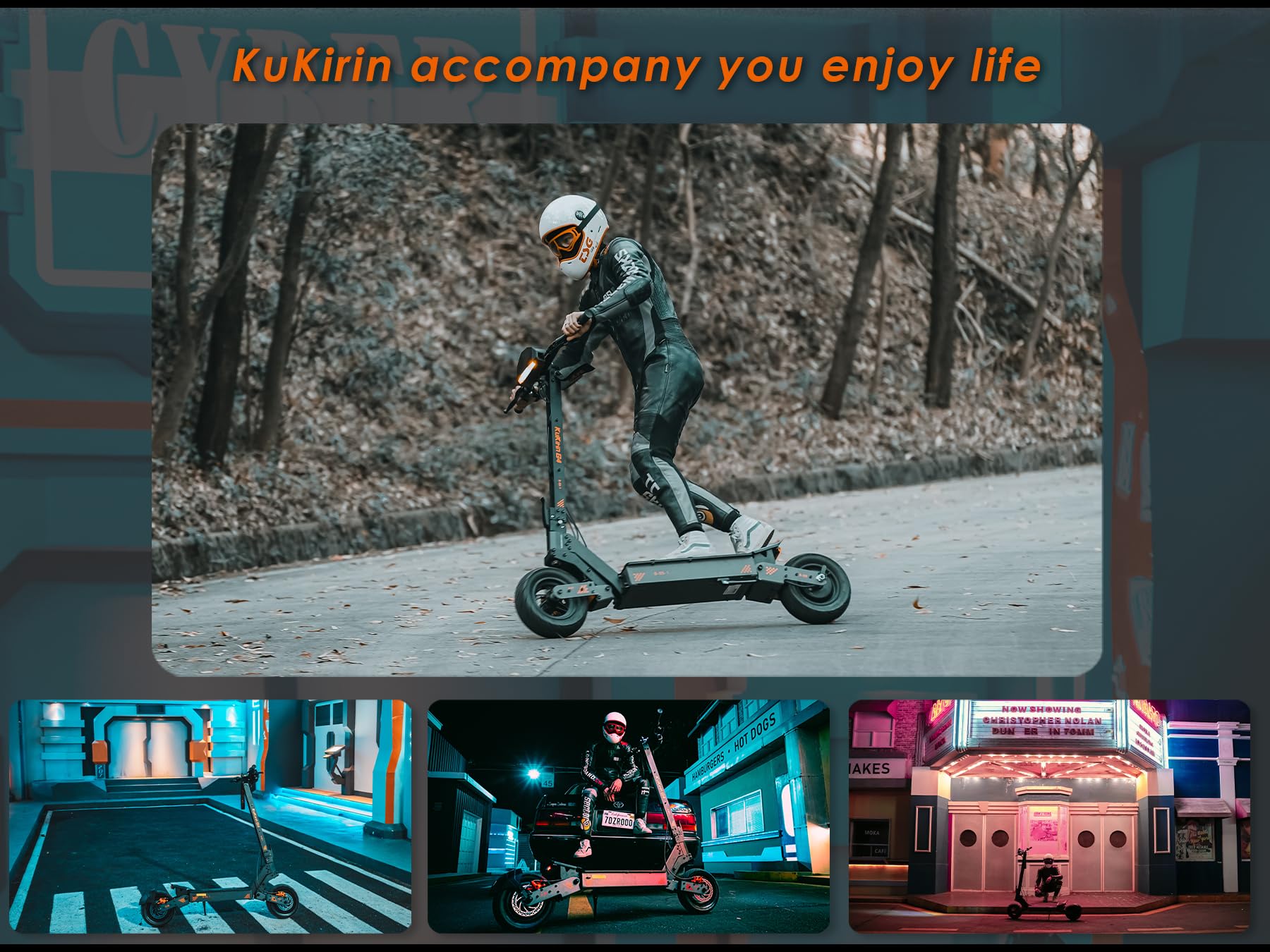 Trottinette Électrique Tout Terrain pour Adultes KuKirin G4, Scooter Haute Performance avec Autonomie 75 km, Pneus 11 Pouces, Double Suspension