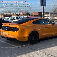 Vista 5 de Danti Cubierta de luz trasera para Ford Mustang 2018, 2019, 2020, 2021, 2022, 2023, marco de guardia de luz trasera, accesorios de biseles, 6 piezas