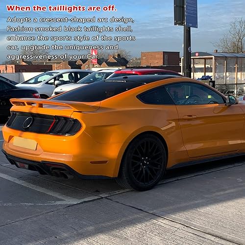 Miniatura 5 de Danti Cubierta de luz trasera para Ford Mustang 2018, 2019, 2020, 2021, 2022, 2023, marco de guardia de luz trasera, accesorios de biseles, 6 piezas