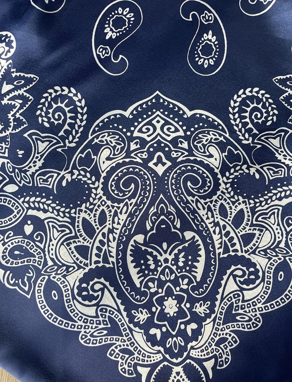 Women's Paisley Satin Bandana Tube Top Tie Back Adjustable Spaghetti Strap Sleeveless Boho Going Out Scarf Tops - Image 5