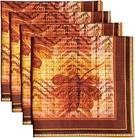 Vista 52 de Maison d' Hermine Servilletas de tela 100% algodón peinado de alta calidad, decorativas, lavables, juego de 4 servilletas para el hogar, cocina