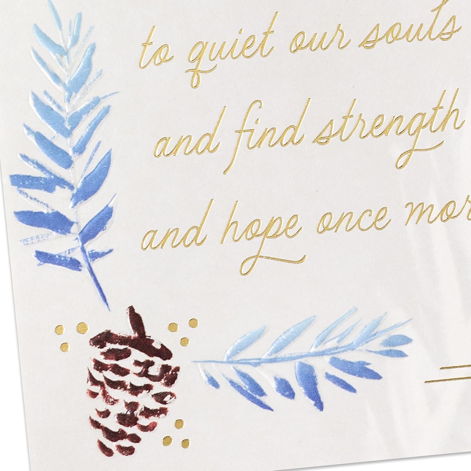 Hallmark Holiday Sympathy Card (May Your Heart Find Comfort) image 5