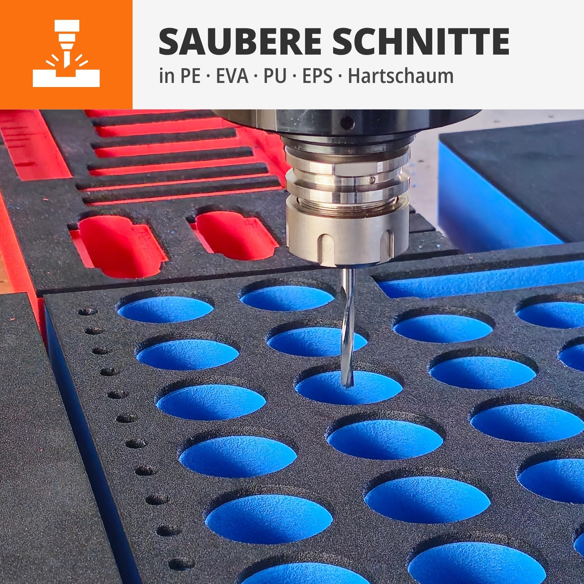 WFix Fraise à rainurer hélicoïdale en mousse en carbure massif CNC d6 mm 3F