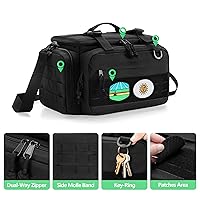 Vista 3 de Tactical Console Carrying Case Compatible with Xbox Series XS, Protective Travel Bag with Multiple Pockets for Controllers, Discs, Cables and Other