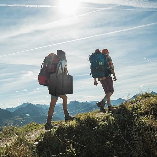 Vista 7 de Xxerciz Bolsa de almacenamiento para colchón de aire King Koil Twin/Queen, bolsa de transporte de camping resistente con asas y cremalleras fuertes