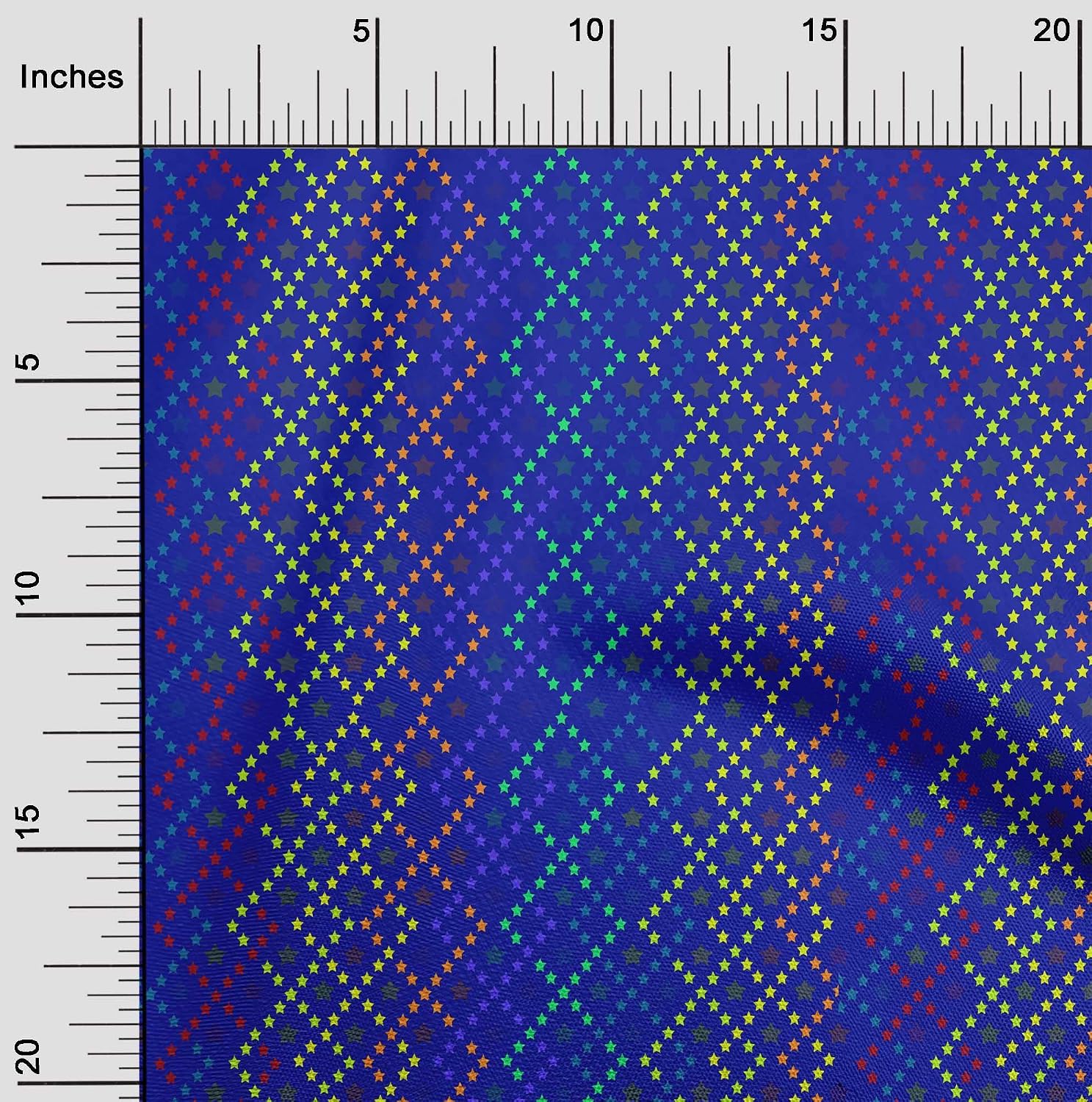 oneOone Cotton Flex Blue Fabric Dot Dress Material Fabric Print Fabric By The Yard 40 Inch Wide