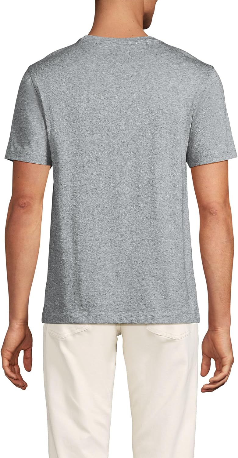 Lands' End Men's Short Sleeve American-Grown Supima Cotton Tee