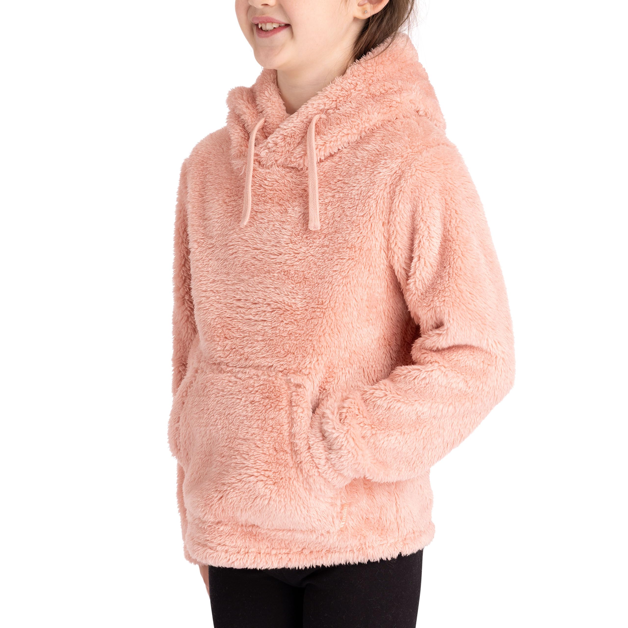Trespass Unisex Kids Fleece Temoni - styl nad głową, kieszeń kieszonkowa, uprawiana na kapturze, dzianina, 100% poliester