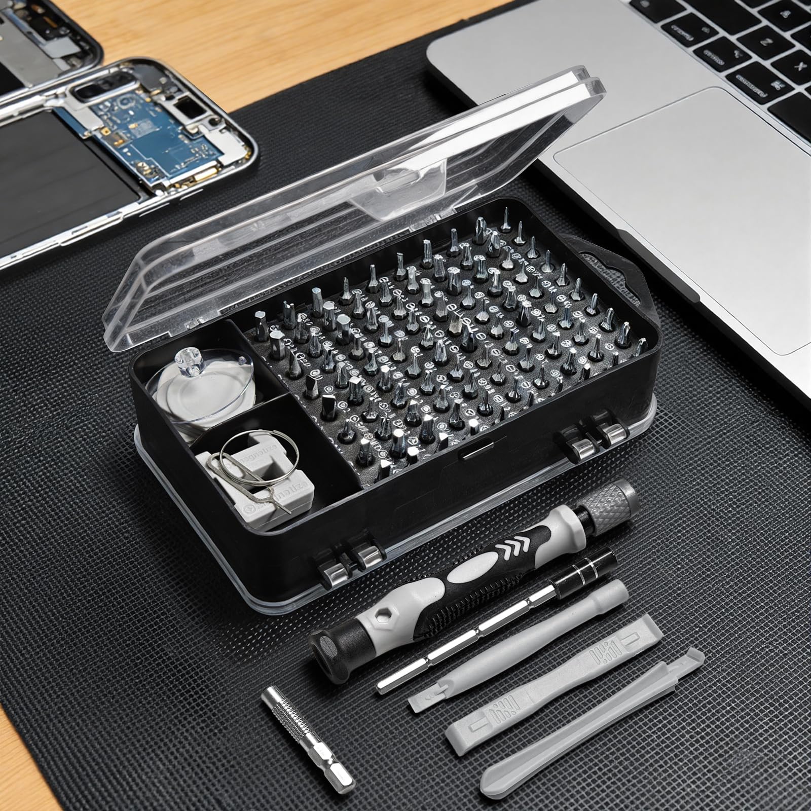 Precision Screwdriver Set, 115-in-1 Electronics Repair Tool Kit for Computer, Laptop, Phone, Watch, Game Console, Electronic,PC Repair Tool Kit