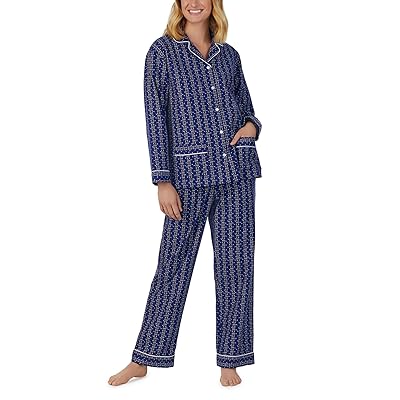 Lanz of Salzburg Classic Notch Collar Flannel PJ Set Women