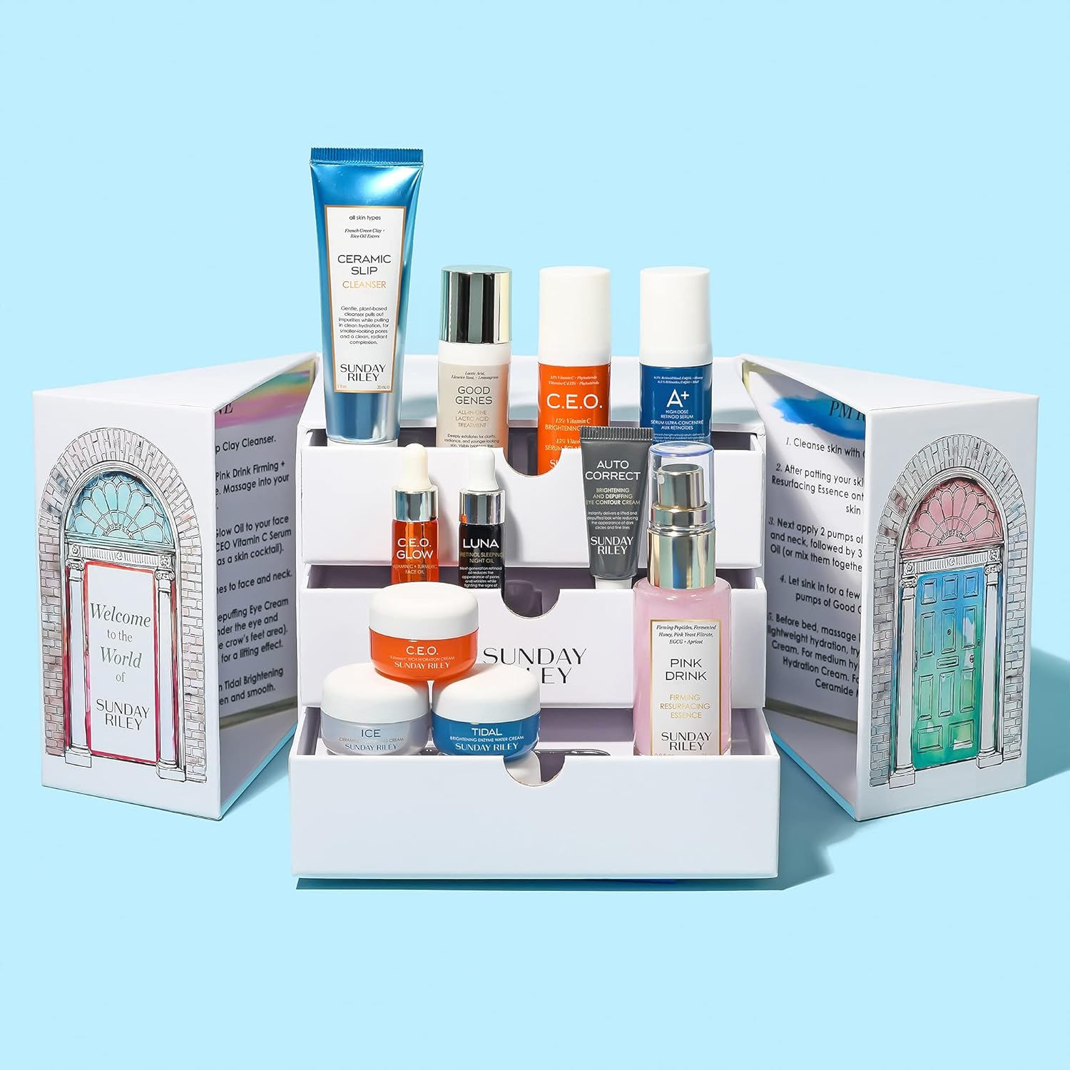 Sunday Riley Mini Vault Skincare Collection, Limited Edition, 1 ct. : Beauty & Personal Care
