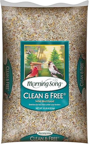 Miniatura 2 de Morning Song Clean & Free - Alimento para pájaros silvestres sin cáscara, sin ensuciar, para comederos exteriores, bolsa de 10 libras y Wagner's