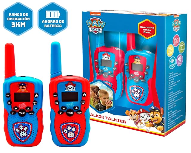 Foto 6 de 6 de Kids Licensing - Walkie Talkies de la Patrulla, Comunicación Clara y Estable, Fácil Manejo para Niños…