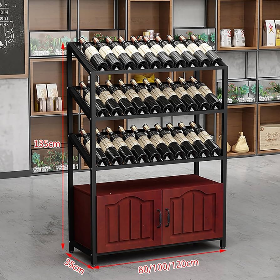 Amazon｜ワインラック 自立式床 大容量 酒棚 ディスプレイ工業用ワイン