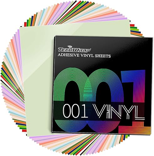 Miniatura 1 de TECKWRAP 001 Vinilo adhesivo permanente de 12 x 12 pulgadas, 15 hojas por paquete para cortadores de manualidades, trazadores de letreros, lila