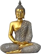 Buddha Statue for Zen Decor – Gold Buddha Statue Large 13" – Buddah Statute for Spiritual Room Decor – Buda Statues - Feng Shui Decor for Peace and Harmony - Buddah Decoration - Buddha Décor - Budha