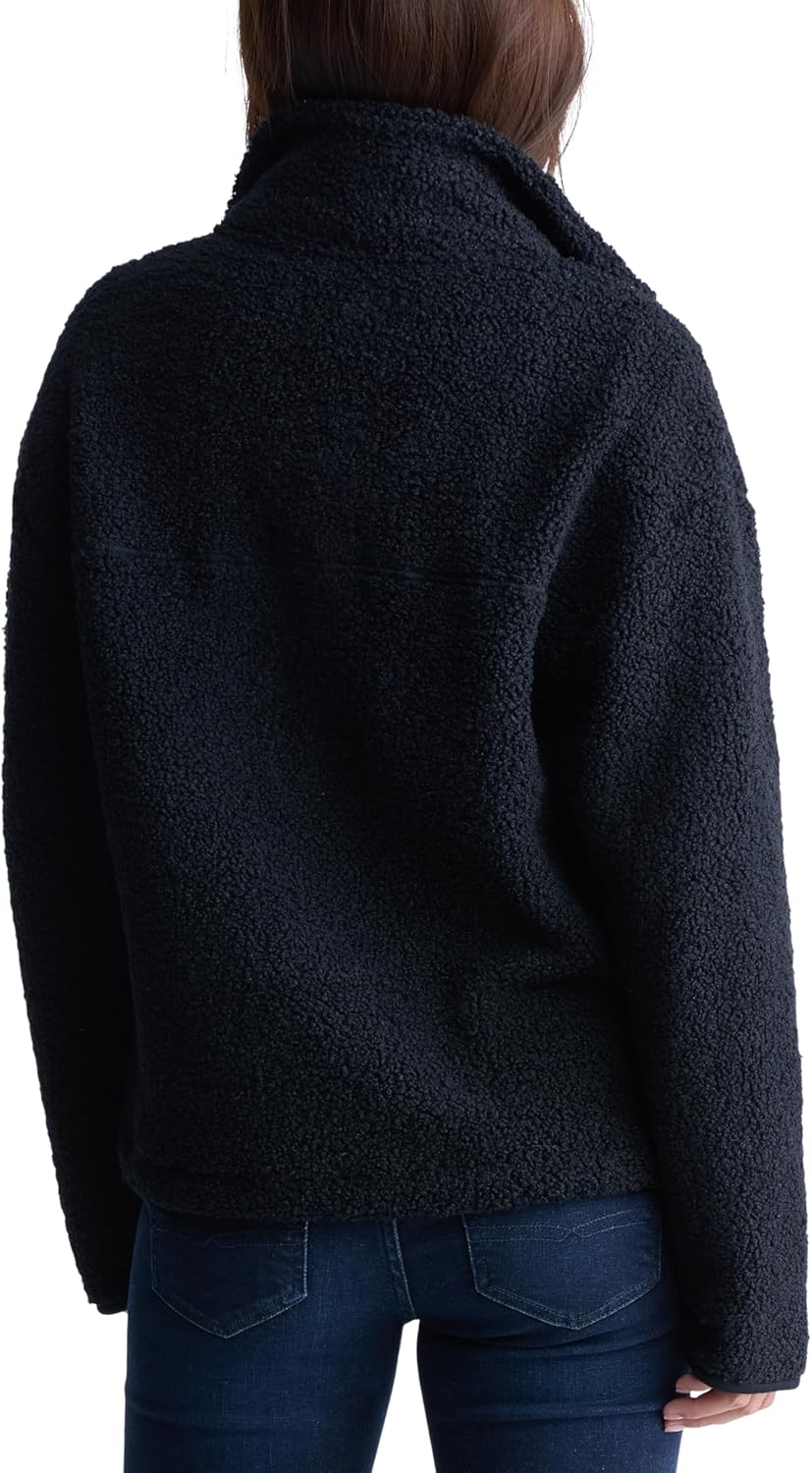 Buffalo David Bitton womens Sena Long Sleeve 1/2 Zip Popover High Neck Sweater - Image 3