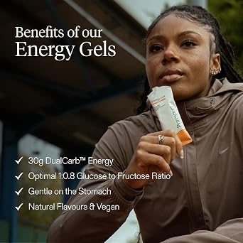 Puresport Fast-Release DualCarb Energy Gels Variety Pack, 6 Gels