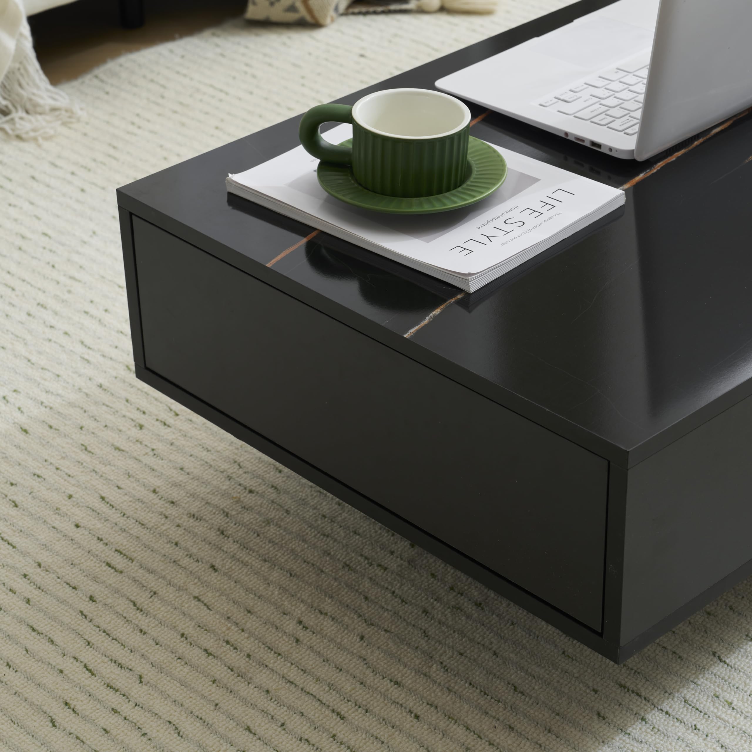 Amazon.co.jp: ノーブランド品センターテーブルローテーブル木製