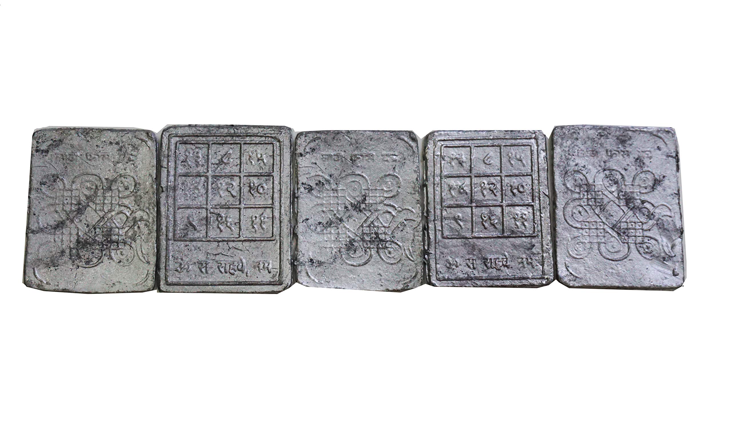 DHINCHAK® Kaal Sarp Dosh Remedy/Lead Bricks/Figurines 5 Pieces- for Floating in Water- Jal Mein Pravahit Karne Ke Liye 5 pcs Bricks