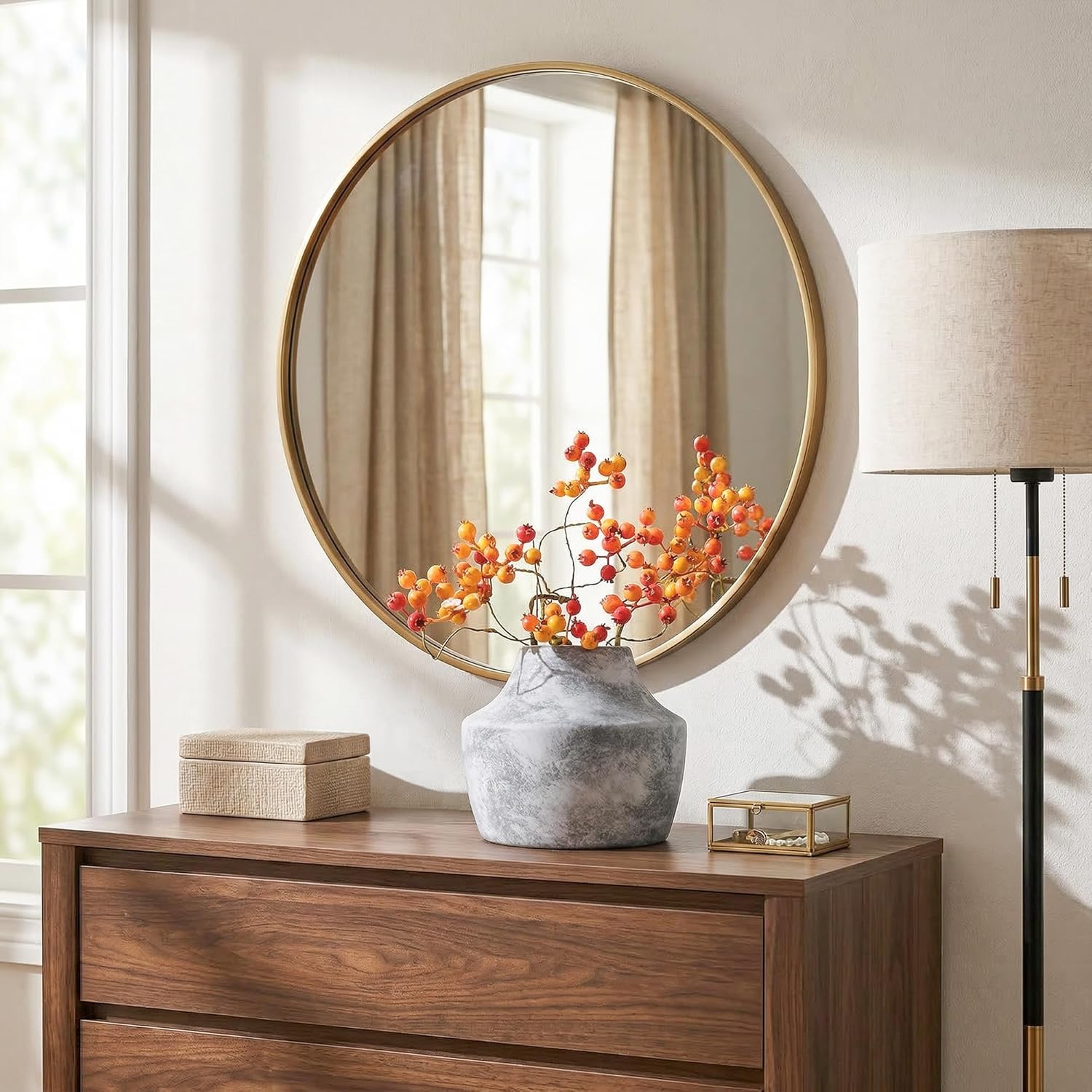 Black Ceramic Flower Vase, 5.3 in White Rustic Farmhouse Vase, Small Handcrafted Weathered Pottery Vases, Decorative Terracotta Vases for Flower, Living Room, Centerpieces, Table, Home Decor