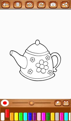 Coloring Book Kitchen For Girls
