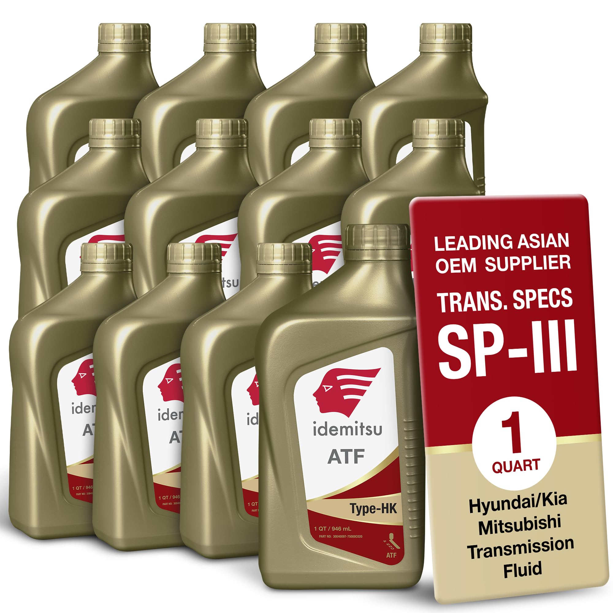 Automatic Transmission Fluid, 12pk - ATF Transmission Oil, Auto Transmission Fluid, Compatible with Hyundai, Kia