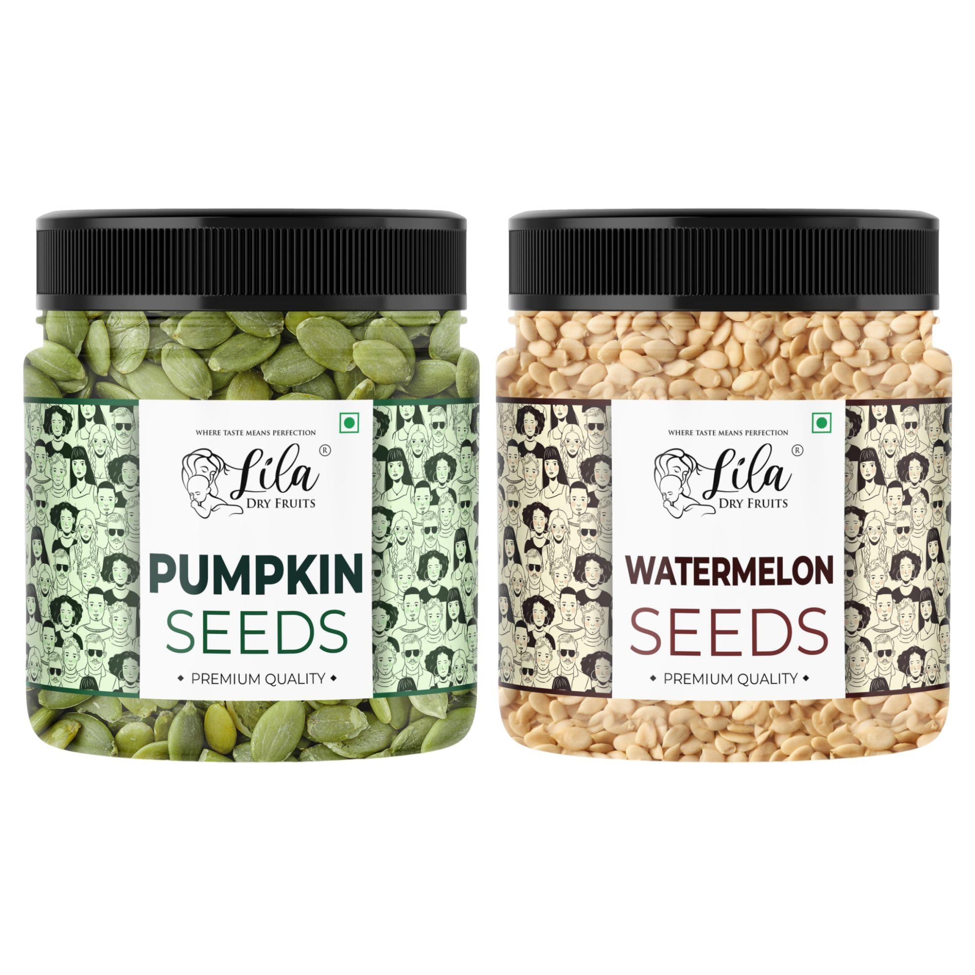 LILA DRY FRUITS Pumpkin Watermelon Seeds Combo 500g (250g Each) | Pumpkin Seeds & Watermelon Seeds for Snacking, Smoothies, and Salads | Ready-to-Eat Superfoods | Superseeds Perfect for Gifting-picture-20