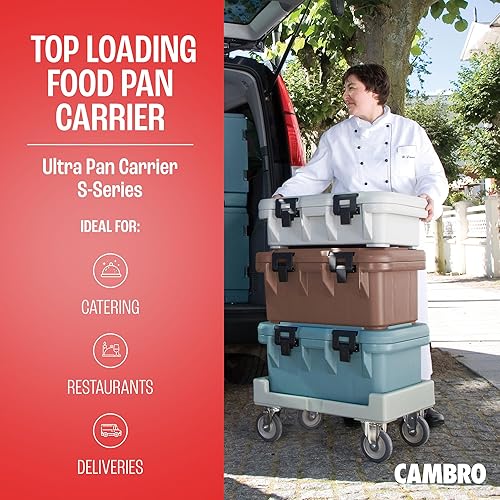 Miniatura 44 de Cambro Transportador aislado de bandeja de alimentos – Caja caliente de 6 pulgadas de profundidad y calentador de alimentos para catering