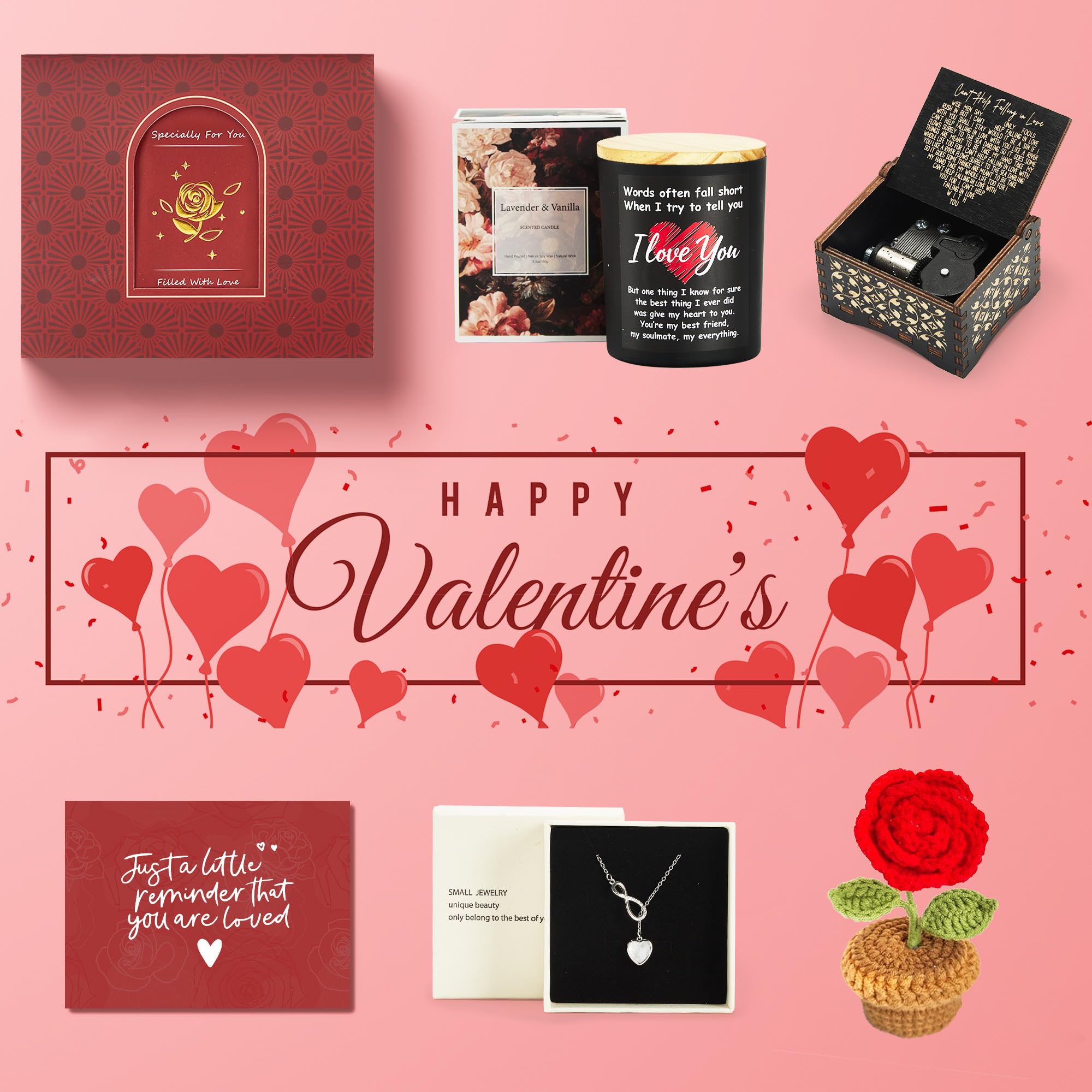 Prezenty walentynkowe dla niej, romantyczne prezenty dla dziewczyny, żony, chłopaka, niego, męża, prezenty walentynkowe dla niej, "I Love You" kosze na prezenty dla kobiet