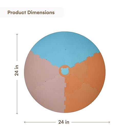 Miniatura 9 de CHILDLIKE BEHAVIOR Tapete de juego de espuma de alta calidad, tapete de piso para bebé, tapete de espuma para corral de juego para el suelo, tapete