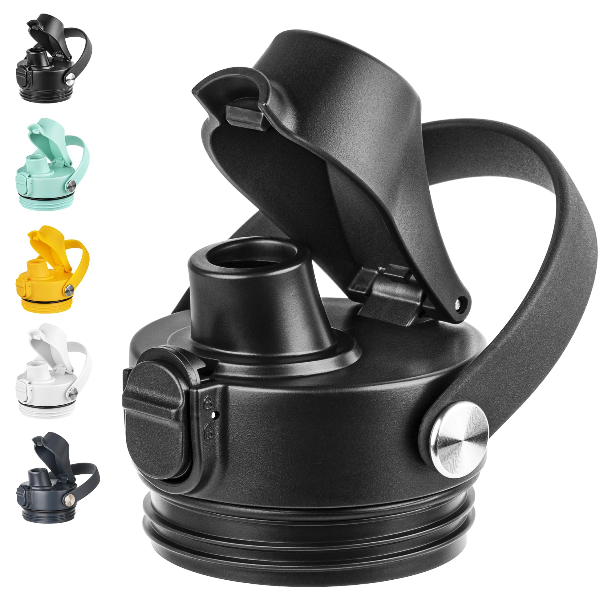 Diumepo Auto Spout Lid for YETI Rambler Bottles, Replacement Lids for Yeti 12oz 18oz 26oz 36oz 64oz Water Bottle, Water Bottle Cap for YETI Rambler,