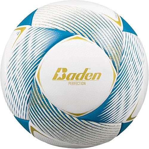 Baden Perfection Thermo - Balón de fútbol, tamaño oficial 5 sin costuras adherido térmicamente, aprobado por NFHS