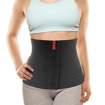 ORTONYX Abdominal Binder for Women & Men. 10 Wide Belly Compression Wrap