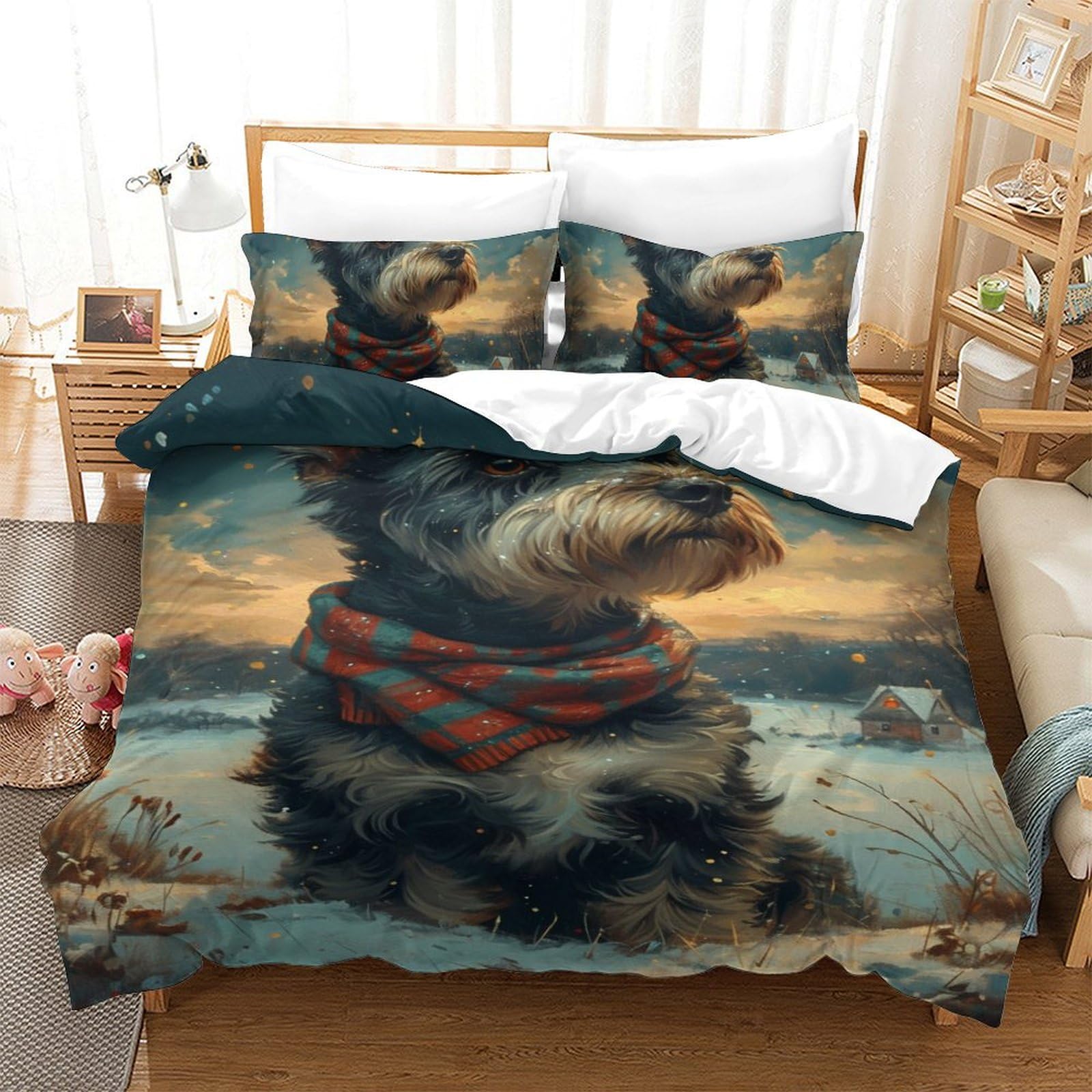 Housse de couette Yorkshire Terrier pour des nuits tendres pleines de réconfort